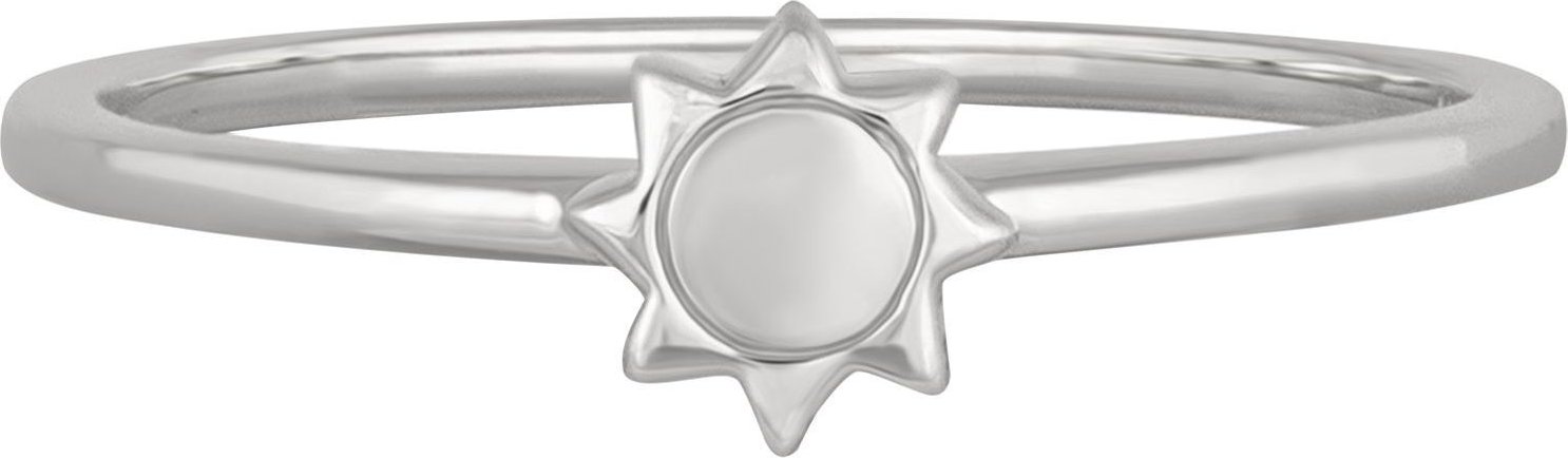cai Ring 925 Sterling Silber rhodiniert Sonne