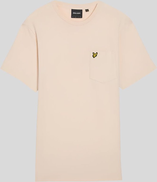 Lyle & Scott T-Shirt mit Tasche – Beige