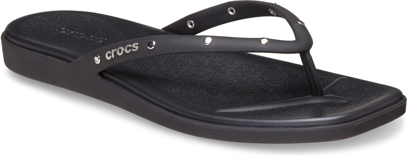 Crocs Miami Nieten Flip-Flops aus Thermoplast für Damen in Schwarz