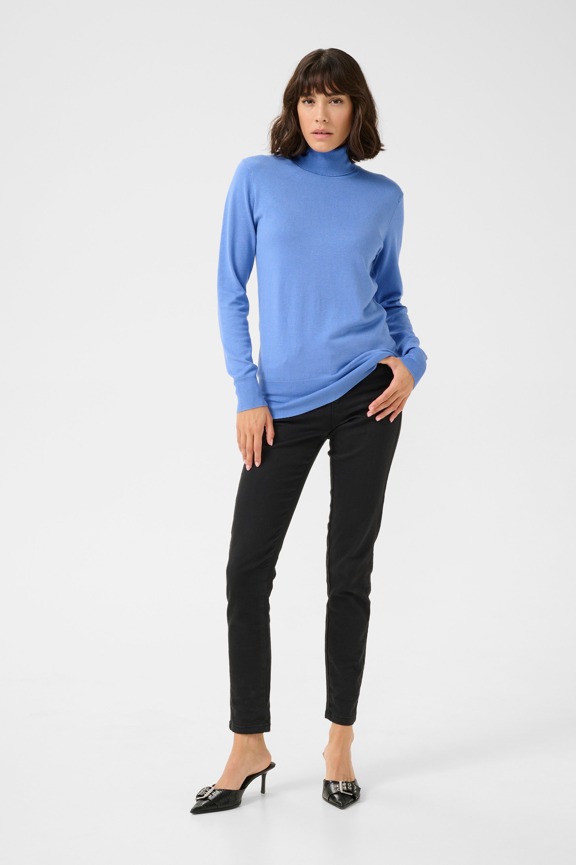 Thumbnail - Rollkragen Slim fit blue