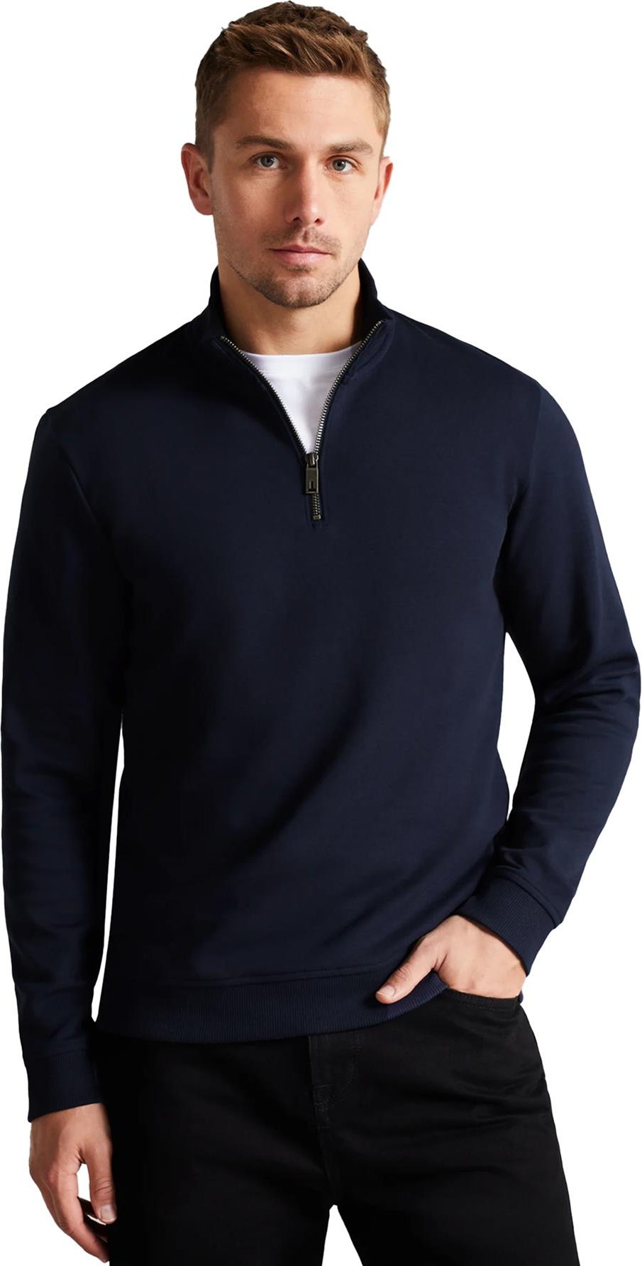 Ted Baker | Mens Half Zip Trichter Hals Schweiß - Antram