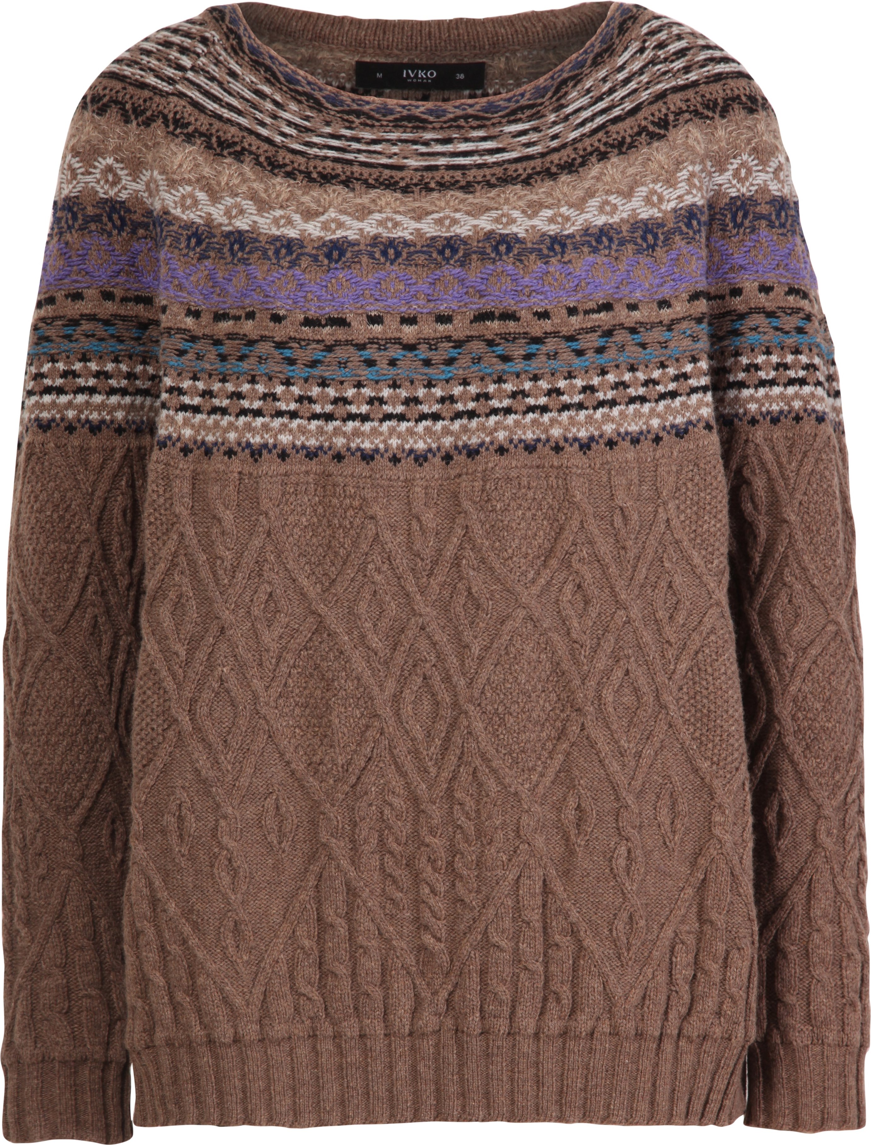 Jacquard-Pullover, Strukturmuster