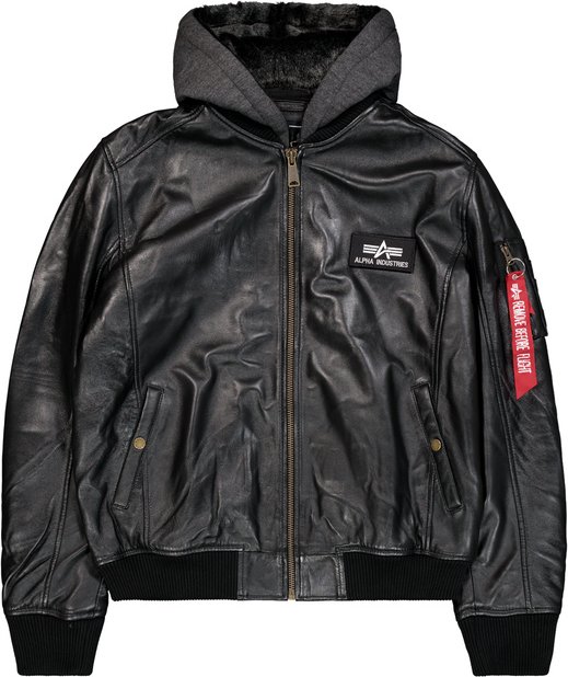 MA-1 D-Tec Leather Bomber Jacket