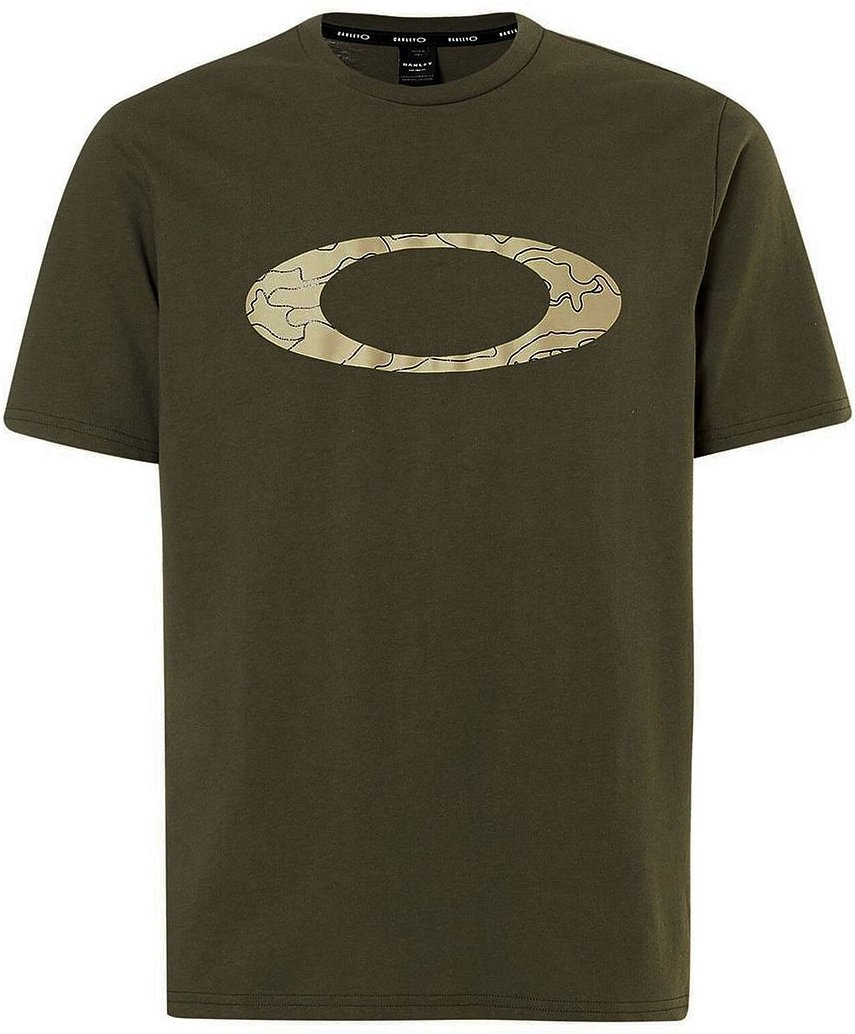 Oakley Short Sleeve Crew Hals Green Herren Ellipse Line Camo T-Shirt 457359 86 V