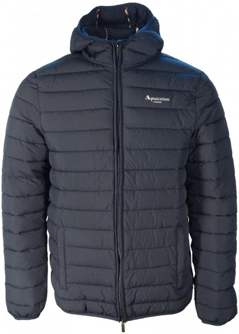Aquascutum - Kapuzenjacke für Herren, Aktiv (Dunkles Marineblau)