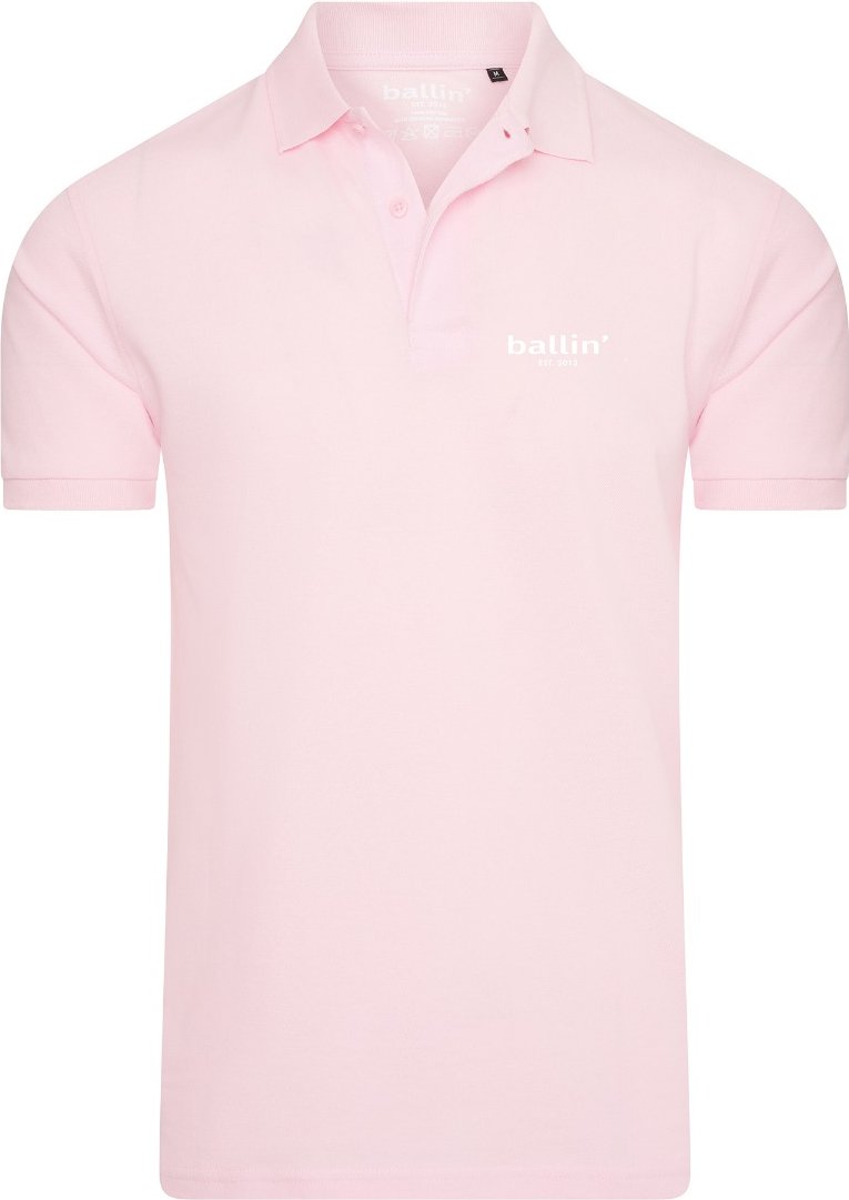 Basic Polo von Ballin Est. 2013 in der farbe Rosa und in größe M.