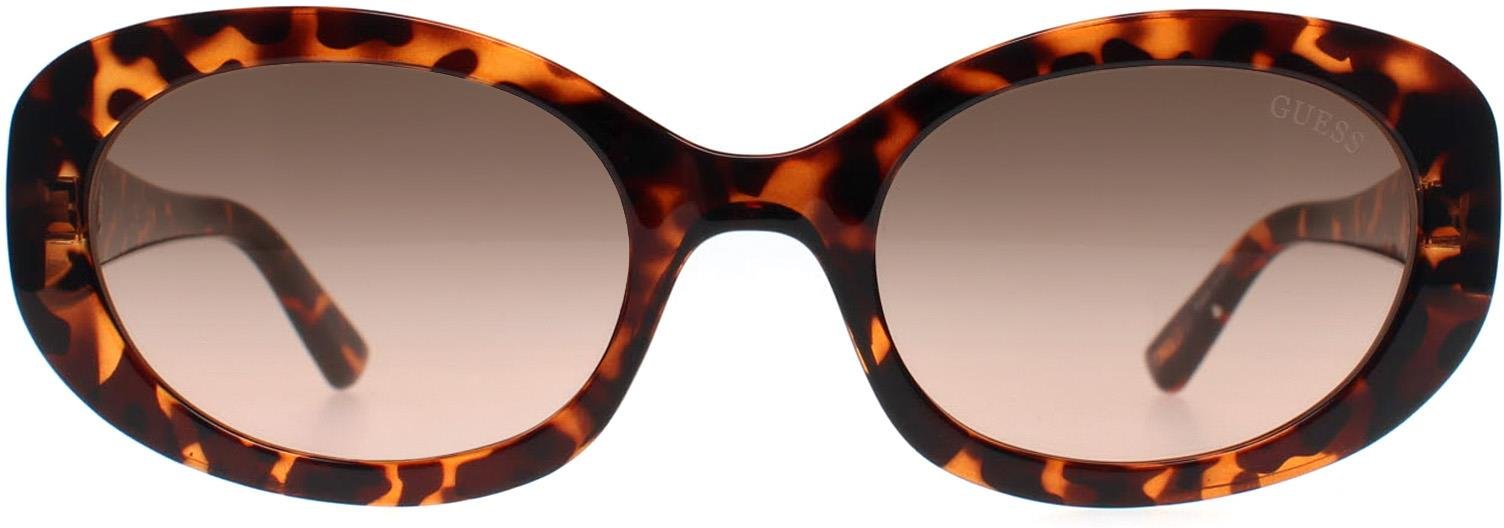 Guess Oval Damen dunkel Havanna braun Gradient GF6150