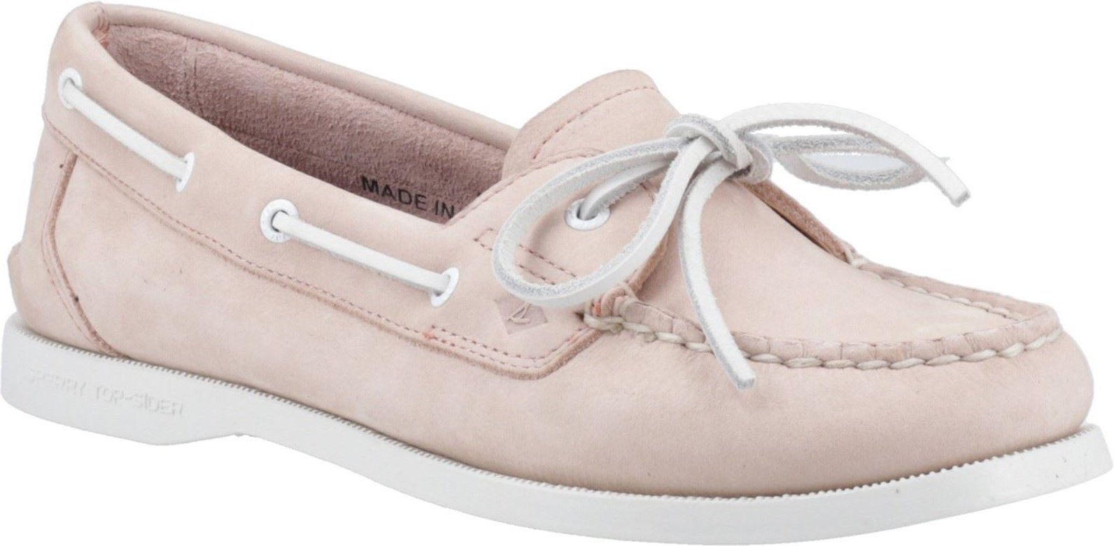 Sperry Authentische 1-Augen-Leder Damen Blush Standard Bootsschuhe