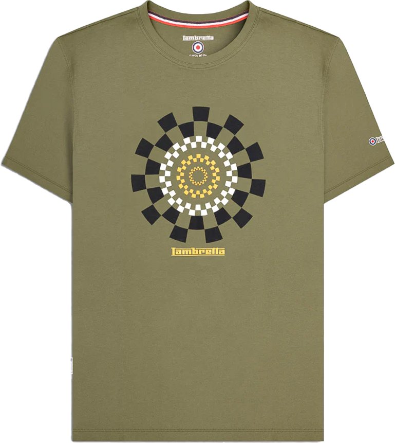 Lambretta - "AW25" T-Shirt für Herren (Khakigrün)