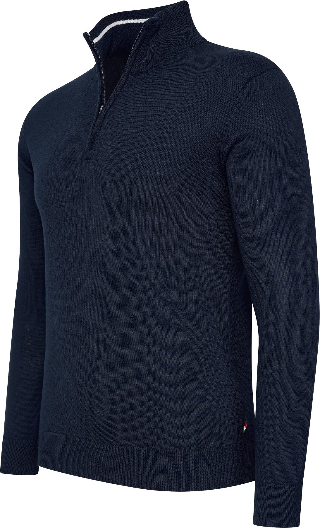Cappuccino Italia Bergamo Zip Pullover für Herren. Der Pullover besteht aus 50% Baumwolle und 50% Polyester und hat eine...