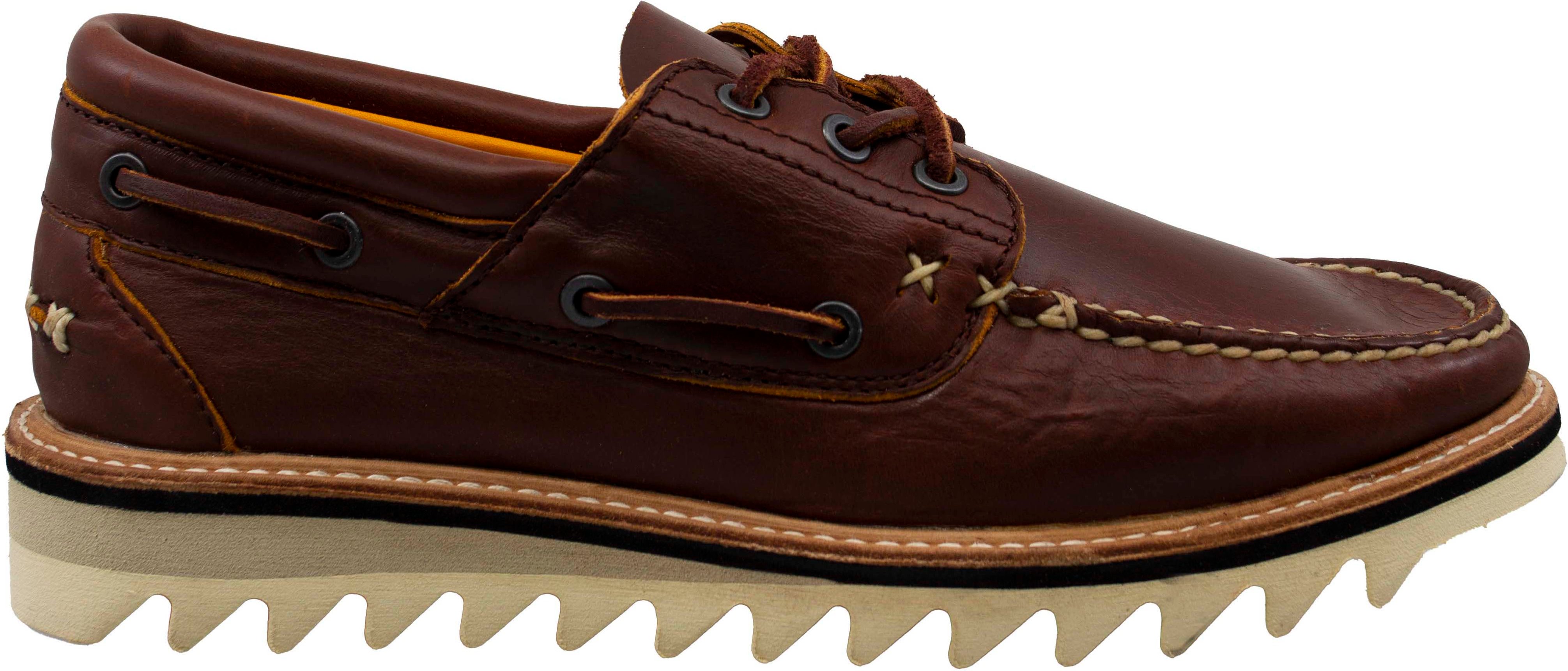 Timberland Selbyville 3 Auge braune Leder Schnüre -up -Bootsschuhe a1jel