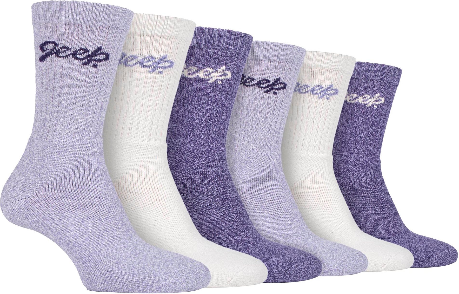 Damen 6er-Pack Wanderstllsocken | Baumwollsocken für die Natur
