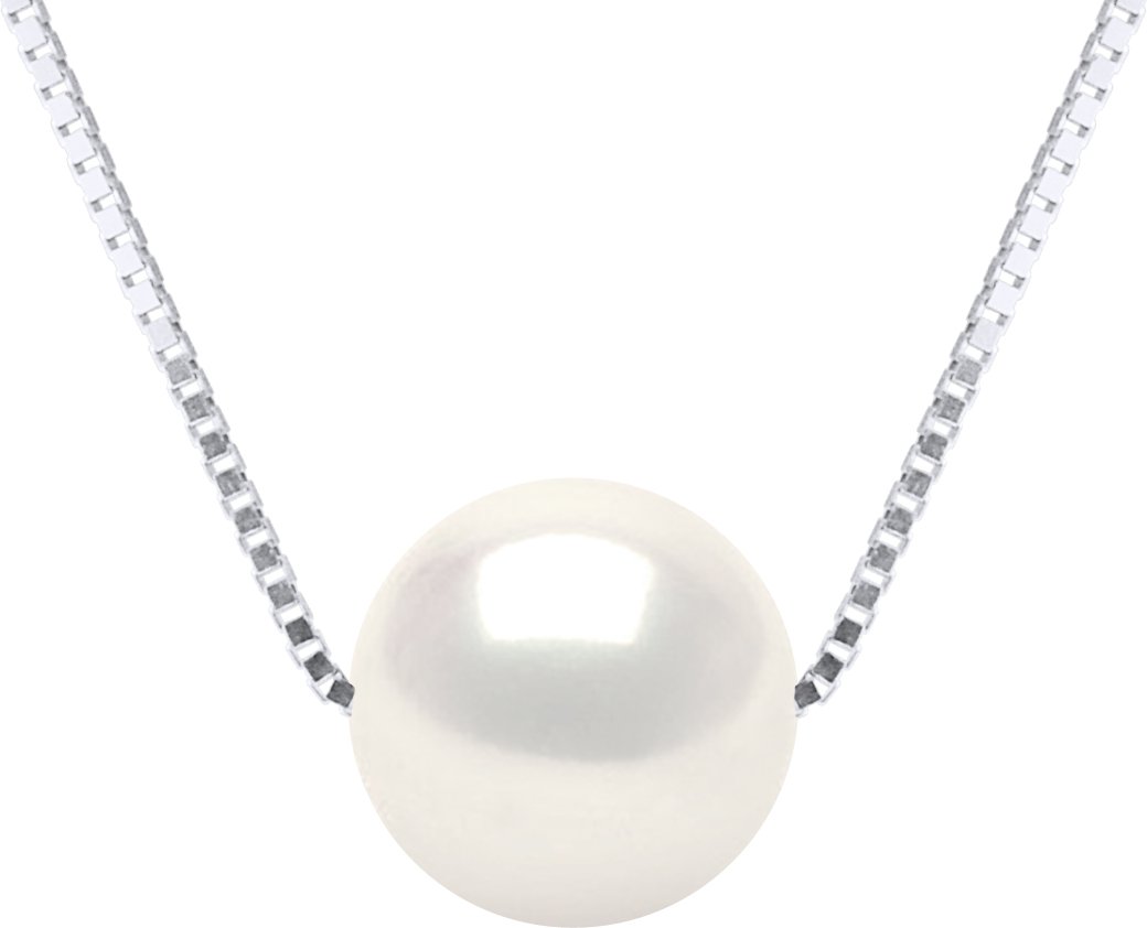 DIADEMA - Halskette - Echte Süßwasserperlen in Weißgold