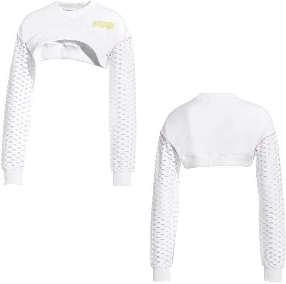 PUMA X Sophia Webster Langarm Frauen geschnittenes Top Sweatshirt 578557 02
