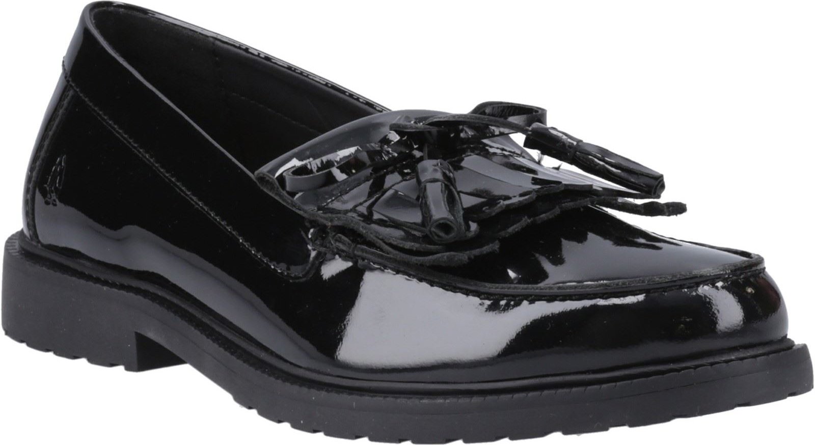 Thumbnail - Hush Puppies Verity Kiltie Leder Damen schwarze Slipper