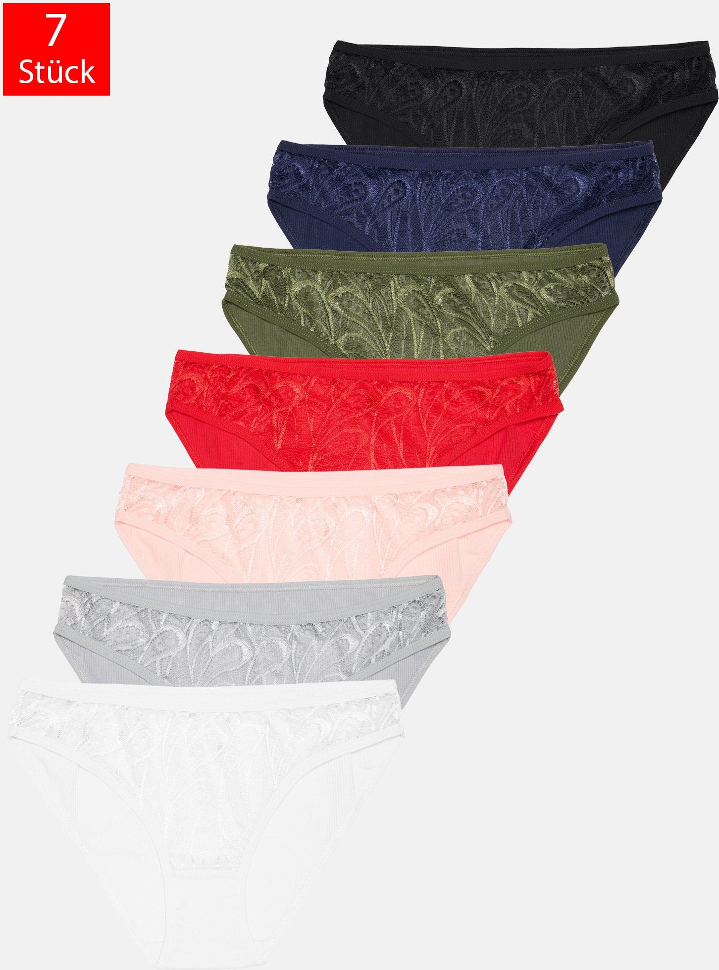 Tazzio Damen Slip 7er-Pack