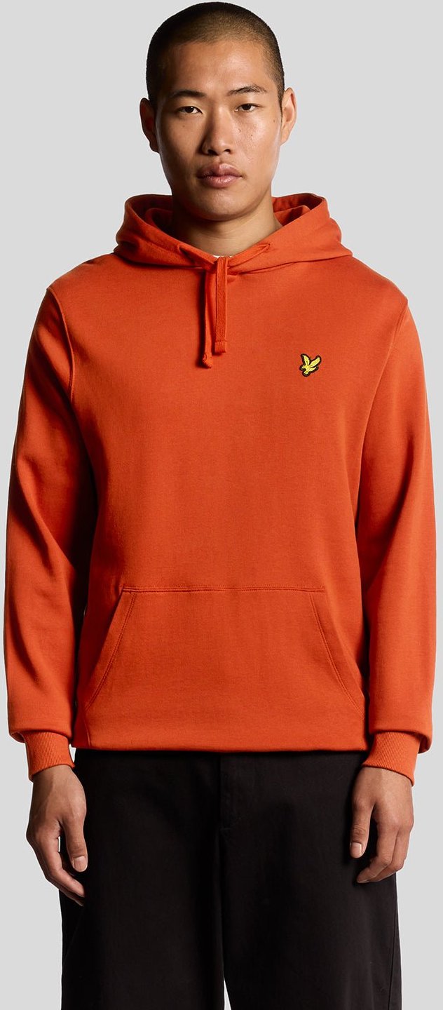 Lyle & Scott Loopback Baumwoll-Hoodie - Rot