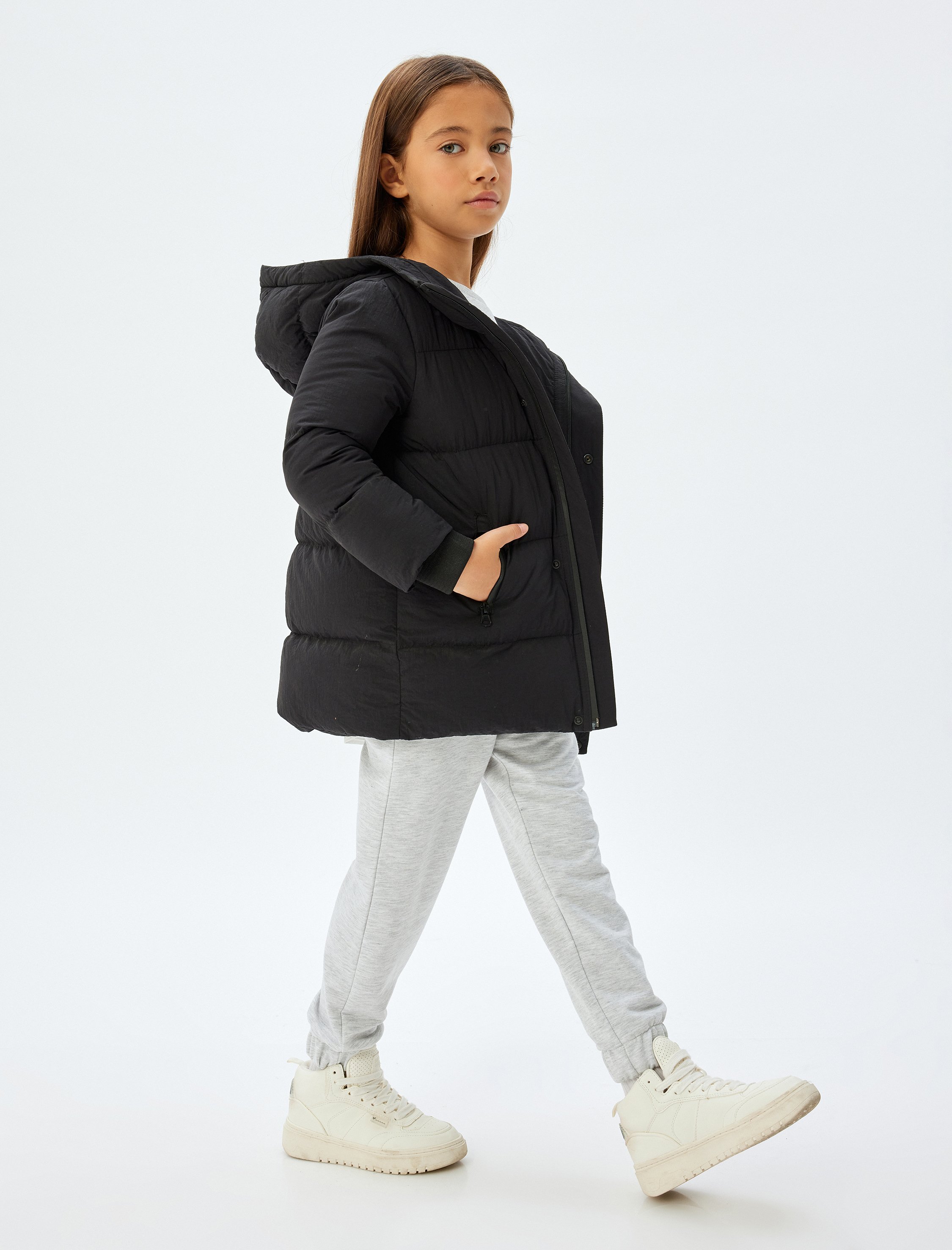 Koton Sweathose Jogger Einsatz Von Zwei Verschiedenen Stoffen Sweathose