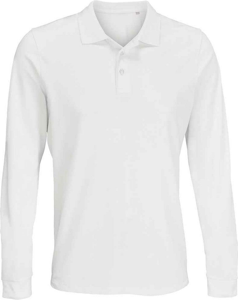 SOLS Unisex Adult Prime Pique Langarm-Poloshirt (Weiß)