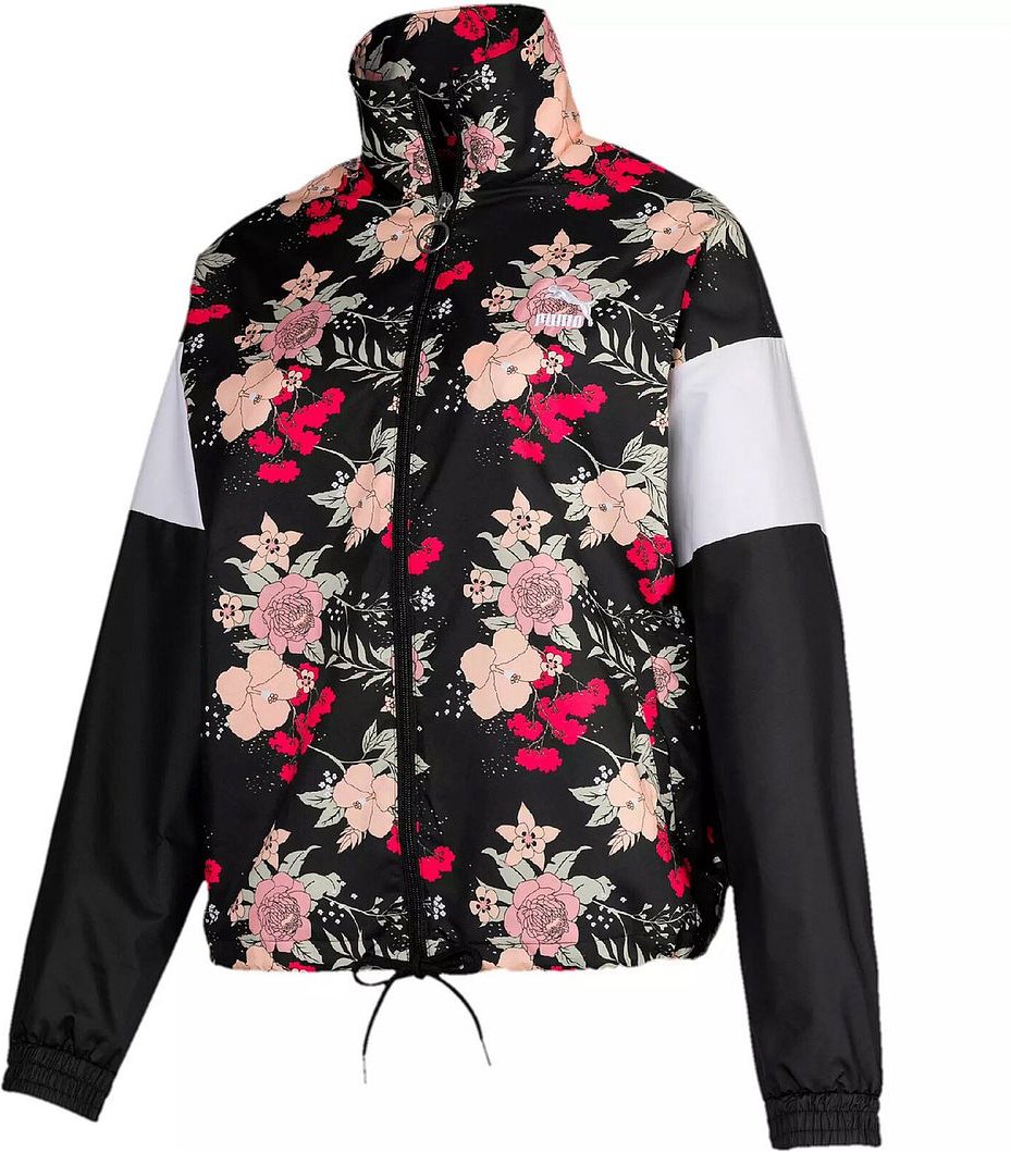 Puma Langarm Zip -up -Frauen überall über Druckjacke 596735 51