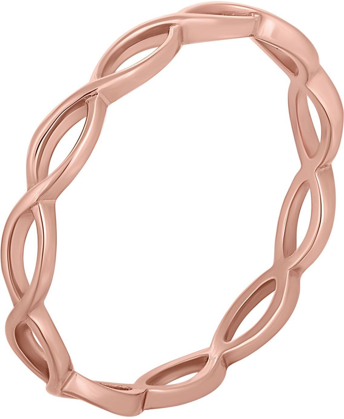 Thumbnail - cai Ring 925/- Sterling Silber rosévergoldet Cut Outs Stacking