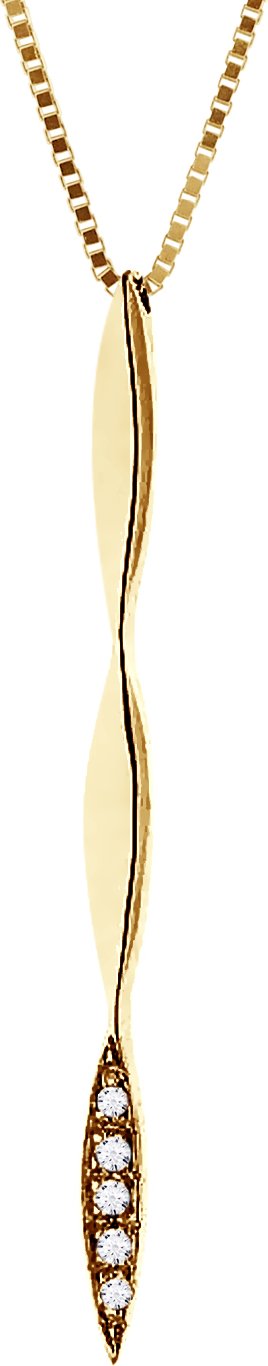 DIADEMA - Halskette mit Diamanten - Weißgold - venezianische Kette