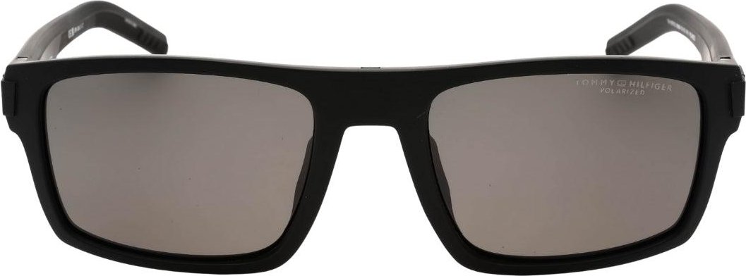 Tommy Hilfiger - Polarisiert-Sonnenbrille für Herren (Matt Schwarz/Grau)