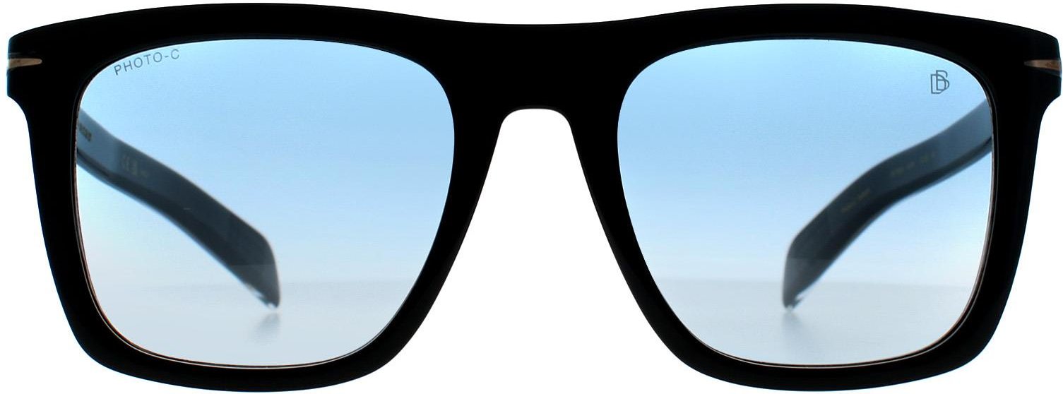 David Beckham Square Mens Schwarz Grau Spiegel DB 7000/S