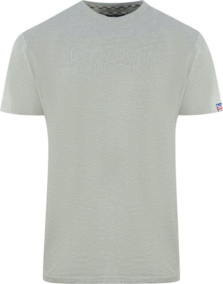 Aquascutum London 1851 Tape Logo Grau T-Shirt