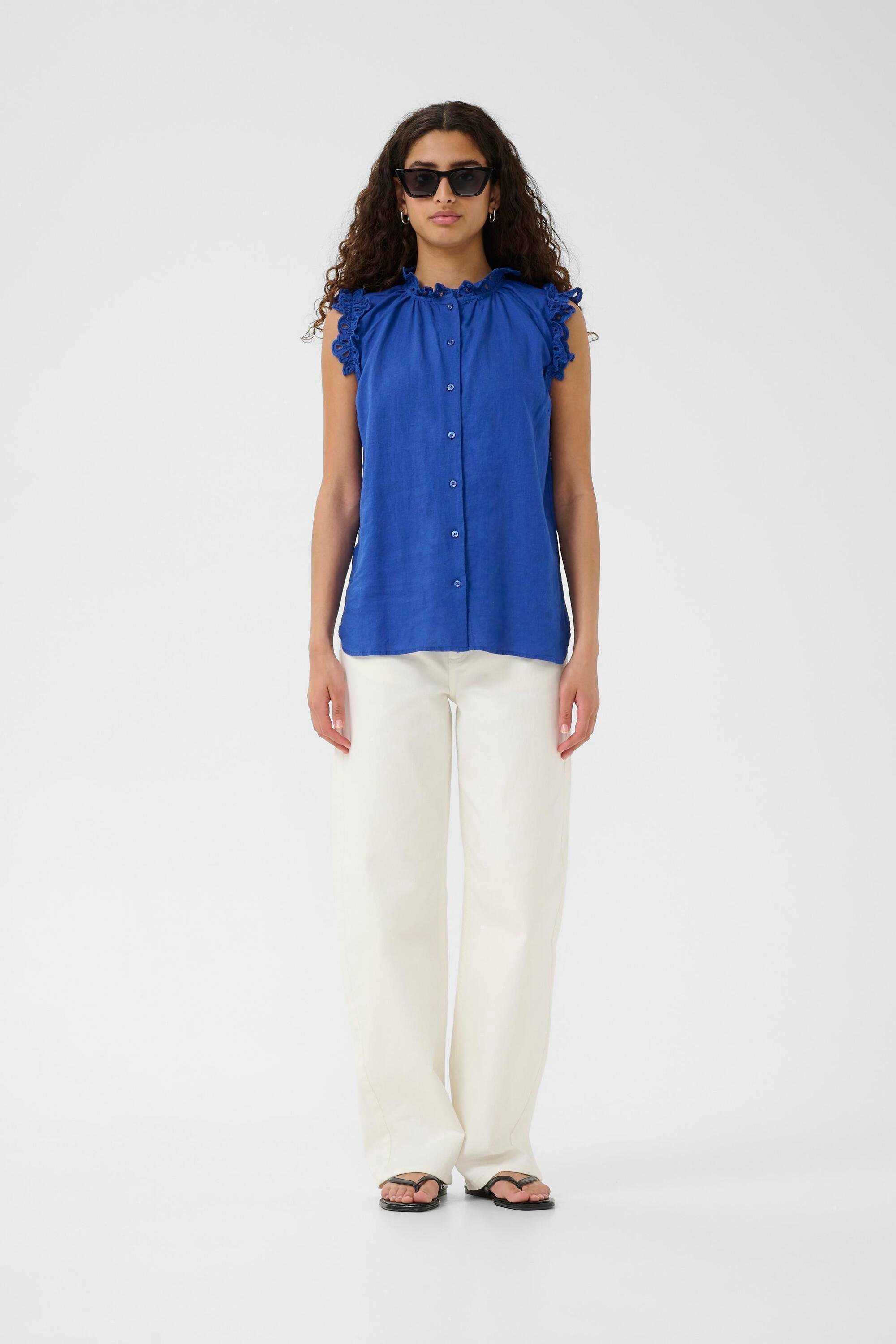 Langarm - Hemd DallyIW Gerade Passform blue