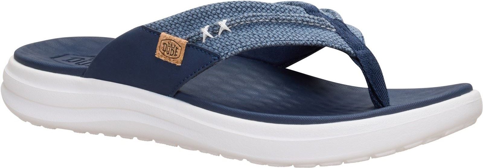 HEYDUDE Finn Flip Polyester Herren Sandalen in Navy
