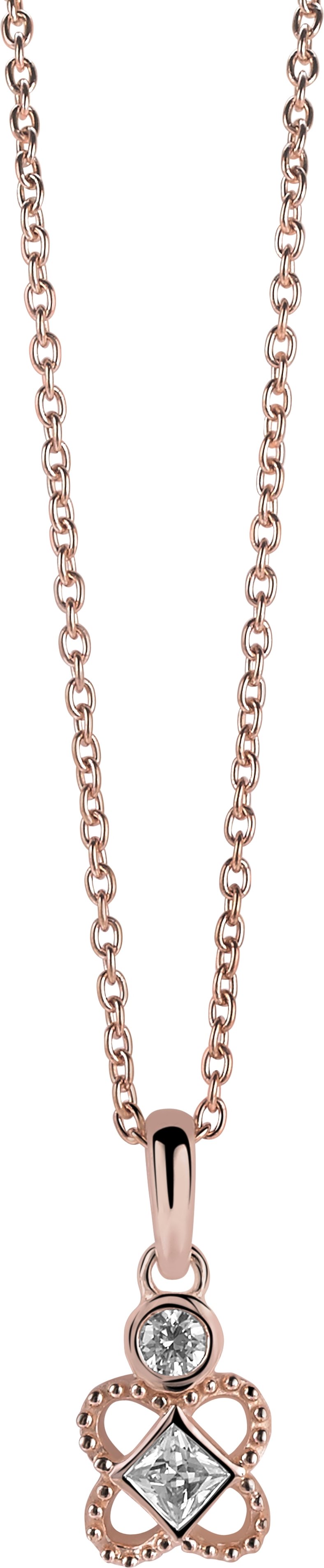 Orphelia Damen-Kette aus 925er Sterlingsilber mit Anhänger – Rosé ZH-6032/1