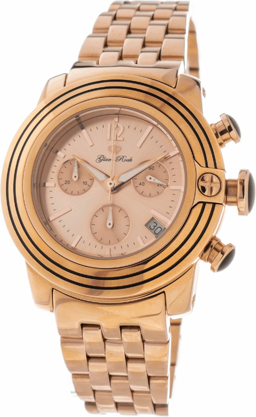 Glam Rock Damenuhr Quartz Pink