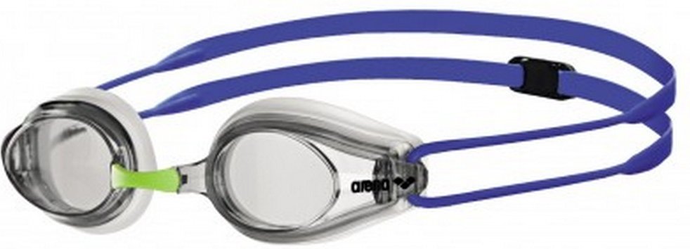 Arena - "Tracks" Transparent Schwimmbrille für Herren/Damen Unisex (Weiß/Transparent/Blau)