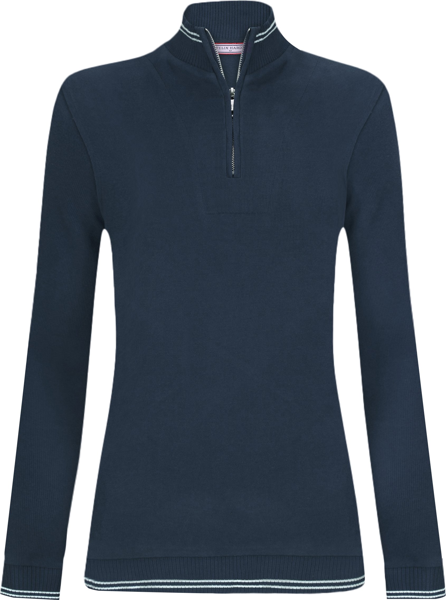 Pullover Strickpullover Mit Halbem Reißverschluss