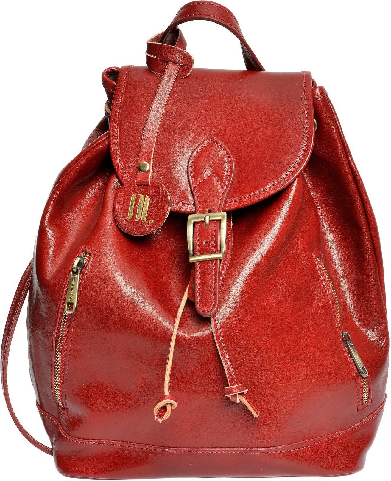 Anna Luchini Rot Rindsledertasche