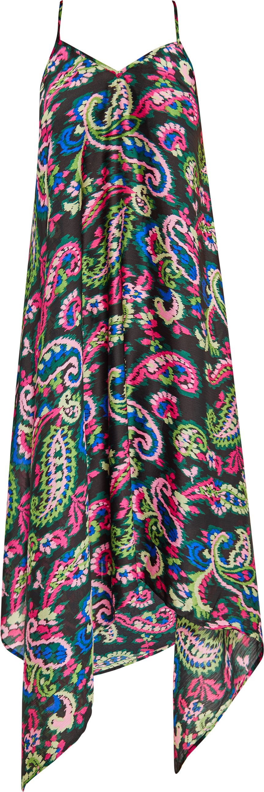 IZIA Kleid Damen Schwarz Mehrfarbig