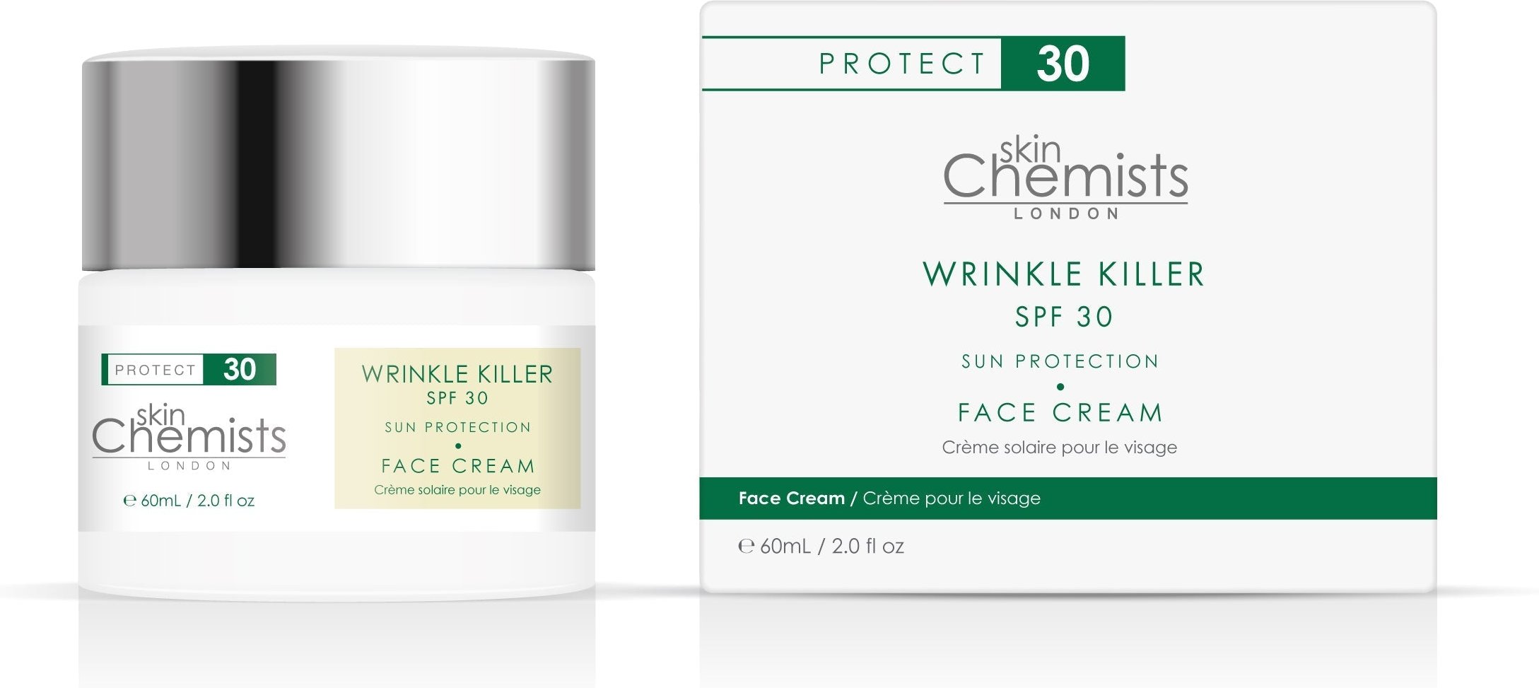 skinChemists Faltenkiller Sonnenschutz Tagesfeuchtigkeitscreme SPF 30 60ml