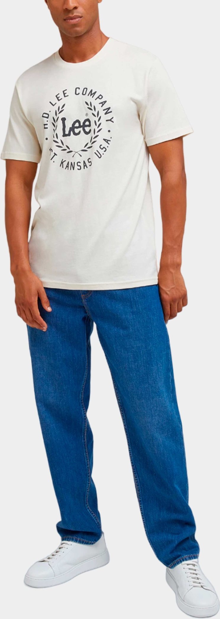 Lee - logo t-shirt ecru