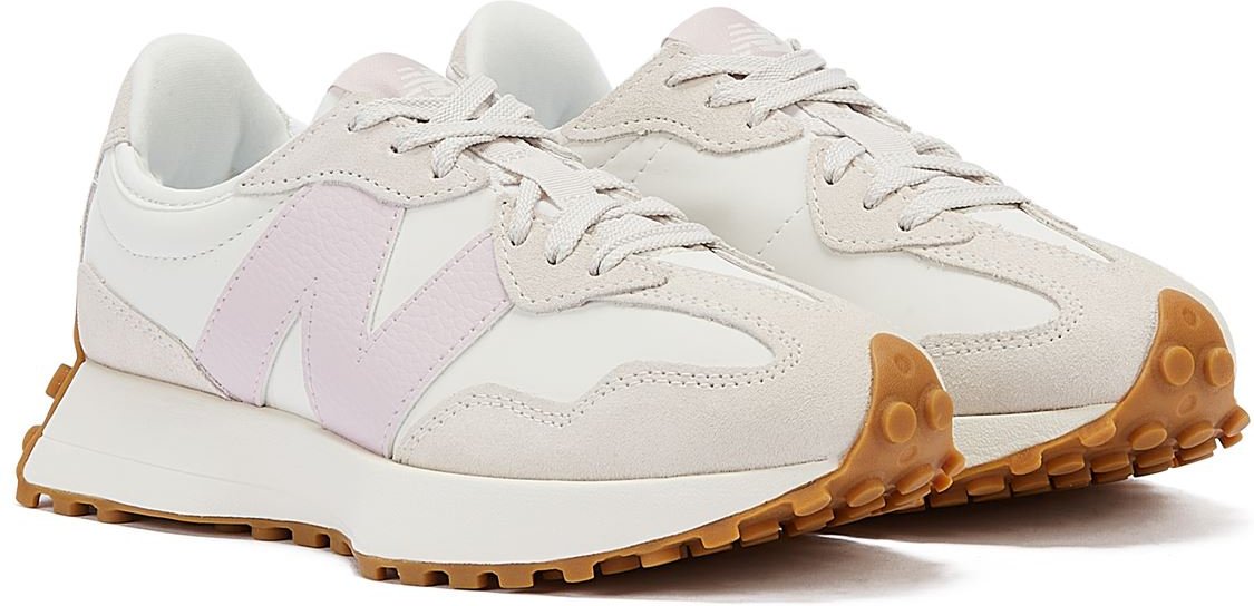 New Balance 327 Weiß/Pink Turnschuhe