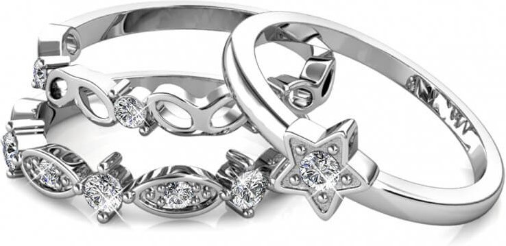 Solar Ring - Silber und Kristall