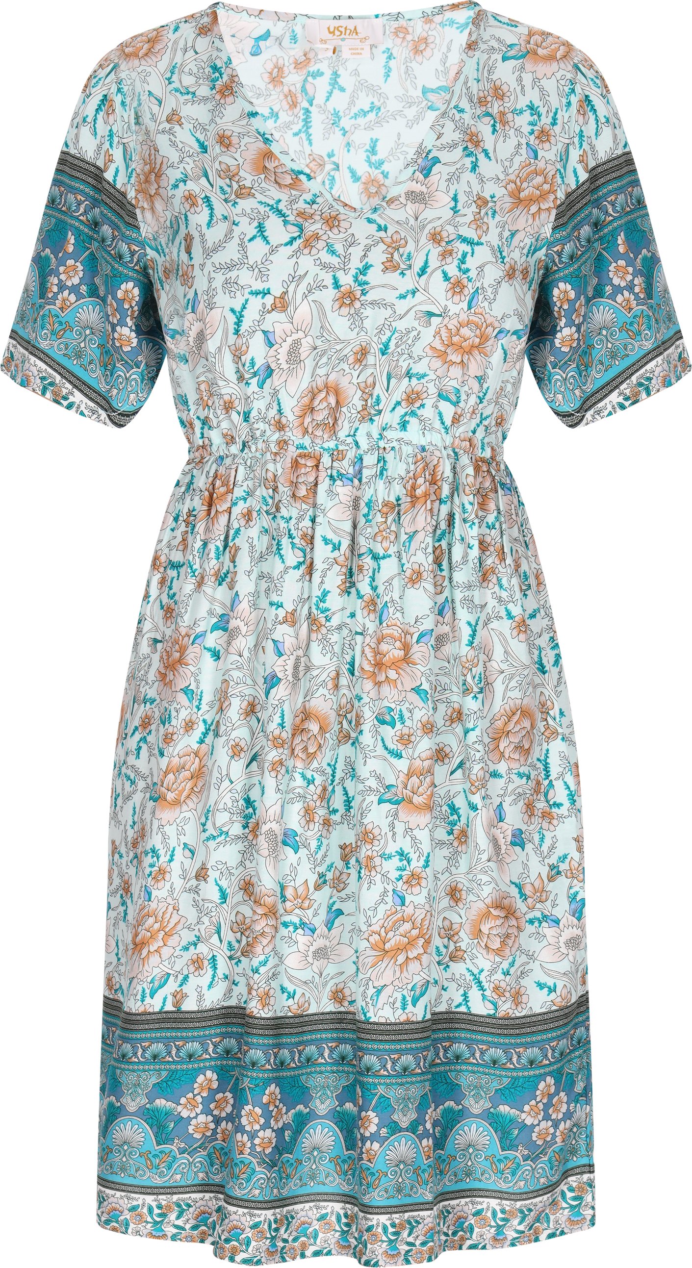 Thumbnail - usha Kleid Frauen aqua mehrfarbig