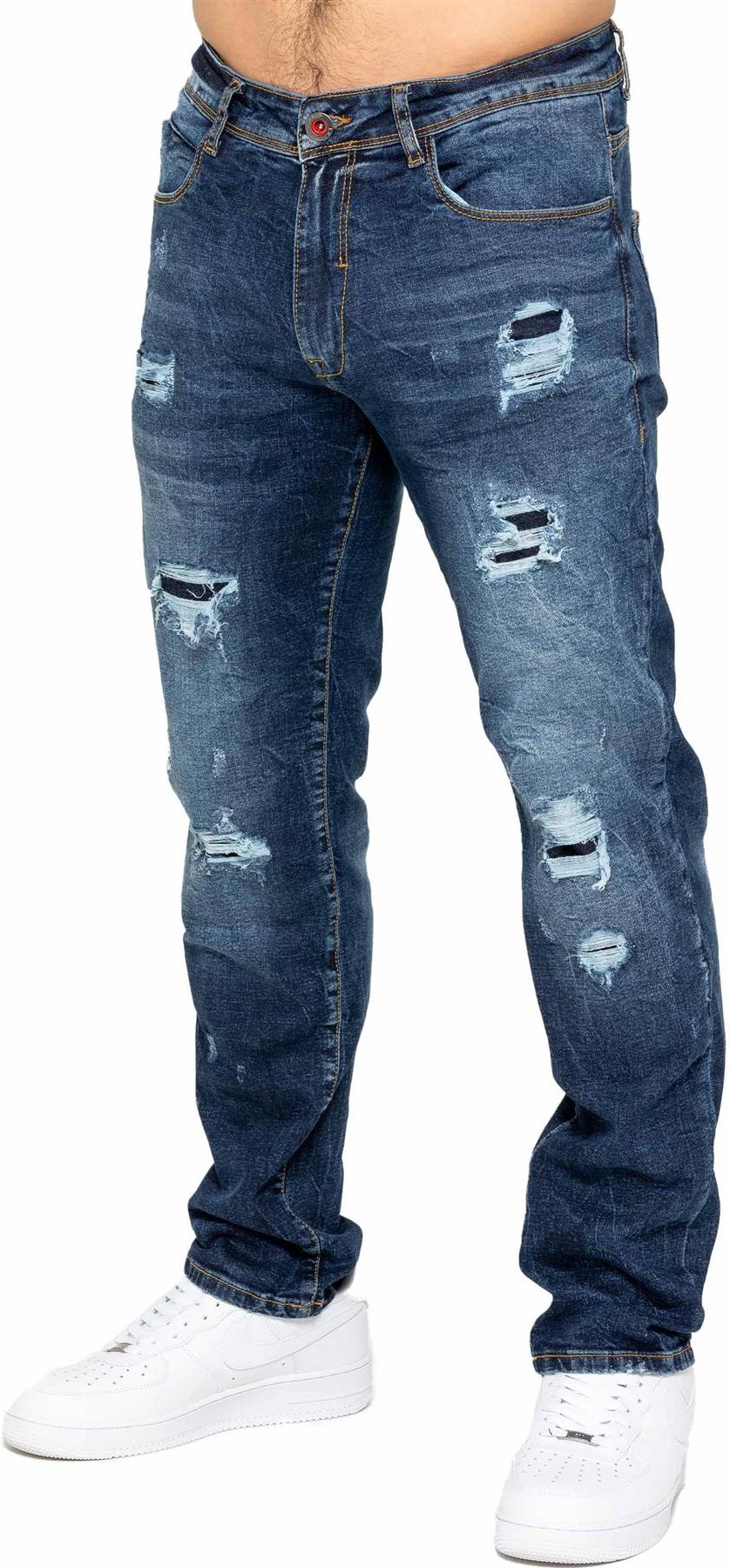 Enzo | Herren Ripped Denim Jeans