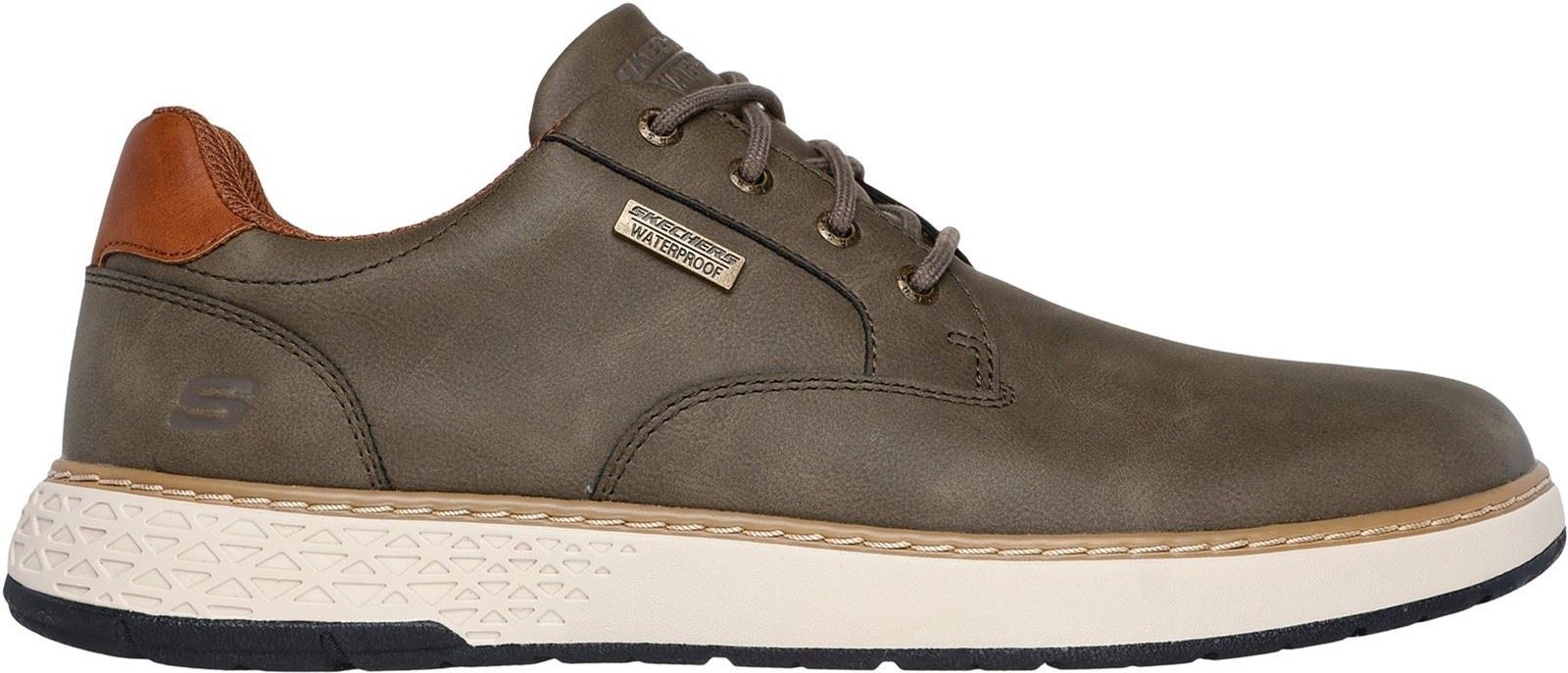 Skechers Garlan Pryor Herren Schnürschuhe aus Polyurethan in Olivgrün