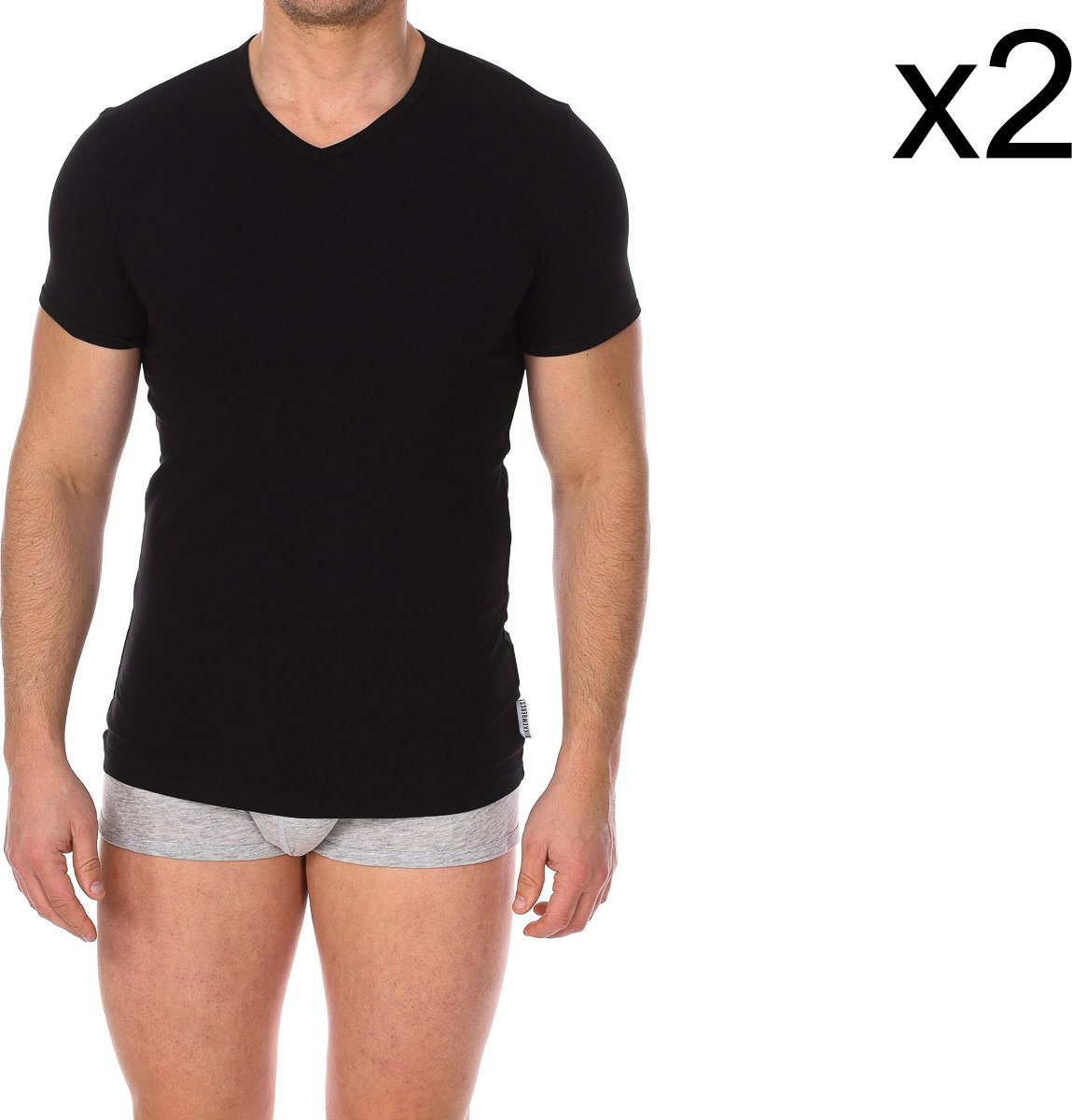 Pack-2 Essential kurzärmelige T-Shirts BKK1UTS02BI Herren