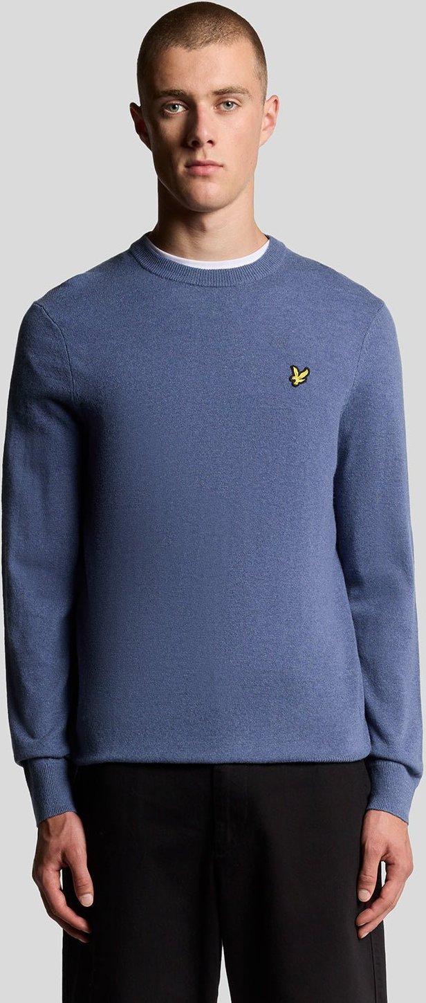 Thumbnail - Lyle & Scott – Pullover aus Lammwollmischung mit Rundhalsausschnitt – Grau