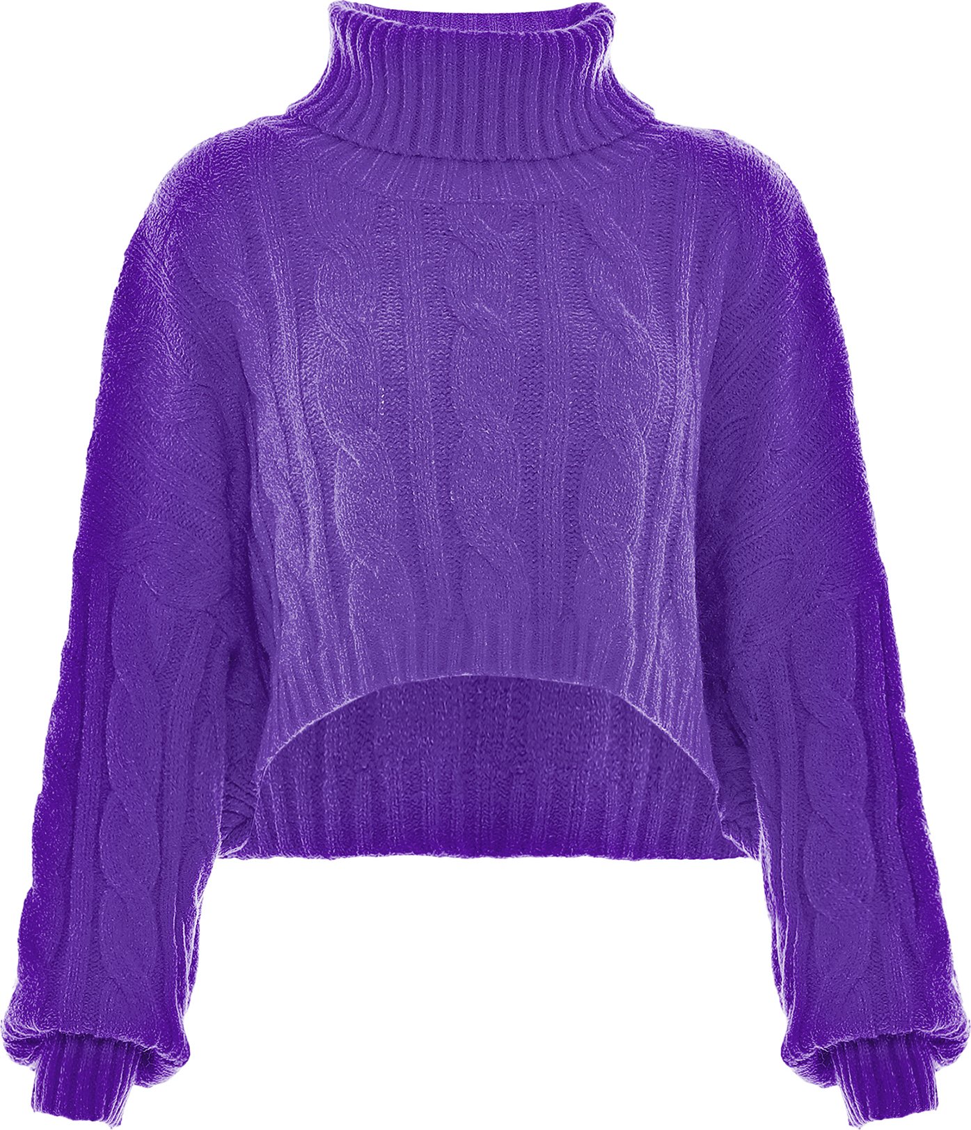Mymo Rollkragenpullover Damen lila