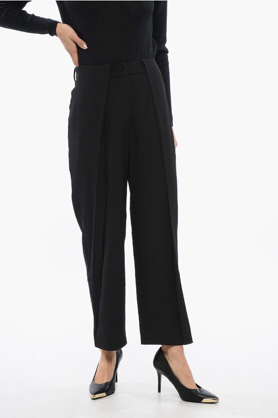 Tapered-Fit High-Waist-Hose in Schwarz