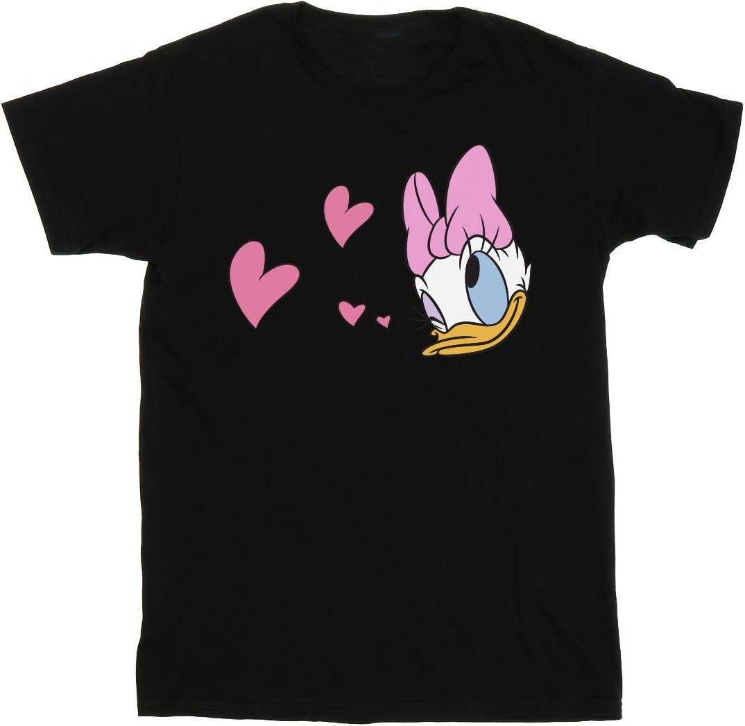 Disney - "Daisy Duck Kisses" T-Shirt für Herren (Schwarz)