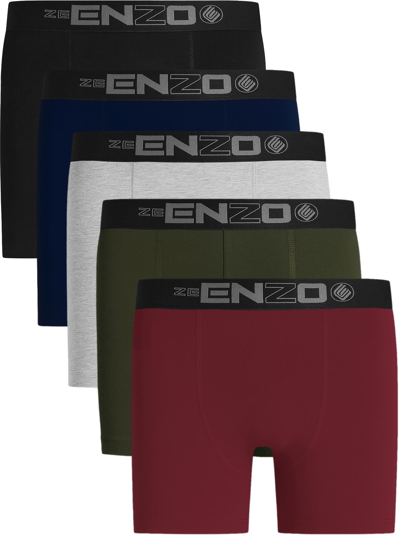 Enzo | 5er-Pack Herren Boxershorts Baumwolle Stretch Unterwäsche
